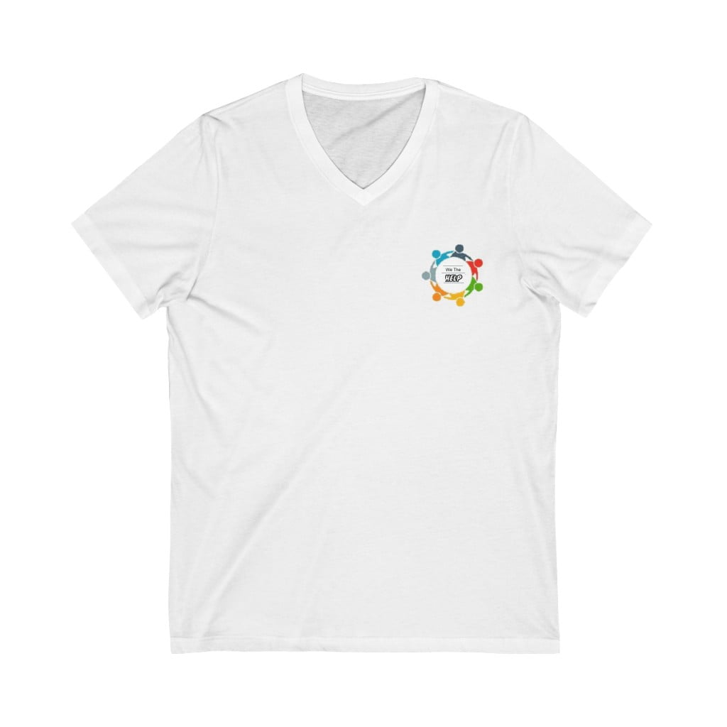 Unisex Jersey Short Sleeve V-Neck Tee